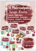 Vorschau - Spiele - XL SPARPAKET / Materialpaket Escape Rooms - Klasse 4 - Weihnachten, Fabeln, Märchen, Sommer, Ostern, Halloween, Umwelt - Deckblatt