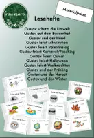 Vorschau - Arbeitsblätter - Materialpaket Lesehefte: ALLE Geschichten mit Gustav - sinnentnehmendes Lesen in Klasse 2+3 - Deckblatt
