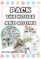 Vorschau - Arbeitsblätter - PAKET: DAS HAUS UND DIE ZIMMER - Deckblatt