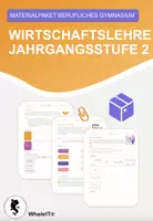 Vorschau - Stundenentwürfe - Wirtschaftslehre Jahrgangsstufe 2 - Materialpaket Berufliches Gymnasium - Deckblatt