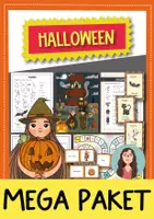Vorschau - Arbeitsblätter - HALLOWEEN Mega Materialpaket: 36 kreative Unterrichtsmaterialien (Englisch) - Deckblatt