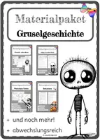 Vorschau - Spiele - Materialpaket Gruselgeschichte - differenziertes Übungsmaterial - Deckblatt