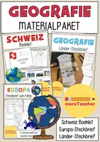 Vorschau - Unterrichtsreihen - MATERIALPAKET: Schweiz-Booklet mit den Steckbriefen für europäische und internationale Länder - Deckblatt