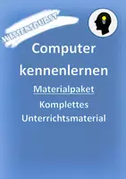 Vorschau - Arbeitsblätter - Materialpaket Computer kennenlernen - Deckblatt