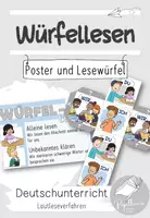 Vorschau - Mal- und Bastelvorlagen - Sparpaket: Poster und Lesewürfel zum "Würfellesen" - Deckblatt