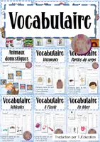 Aperçu - Feuilles d'exercices - Kit pédagogique: Vocabulaire (Growing Bundle) - Page de couverture