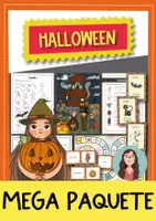 Vista previa - Unidades / Secuencias / Situaciones de Aprendizaje - Halloween Mega PACK de materiales (inglés) - Portada
