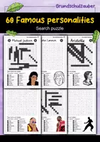 Vorschau - Arbeitsblätter - 60 famous people search puzzle savings pack - letter grid material pack (English) - Deckblatt