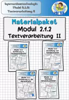 Vorschau - Stundenentwürfe - Materialpaket Modul 2.1.2 Textverarbeitung II Informationstechnologie Lehrplan Plus - Deckblatt