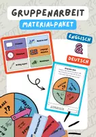 Vorschau - Spiele - Gruppenarbeit Materialpaket | Rollenkarten, Status-Anzeiger, Deutsch, Englisch - Deckblatt