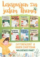 Vorschau - Arbeitsblätter - 📦 Materialpaket für DAZ/Grundschule - LESESPUREN zu jedem Thema 📚 - Deckblatt