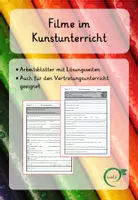 Vorschau - Arbeitsblätter - Materialpaket: Filme im Kunstunterricht, Lösungsseiten, Vertretungsunterricht - Deckblatt