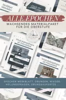 Vorschau - Stundenentwürfe - Literaturepochen - Wachsendes Materialpaket - Deckblatt