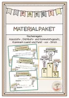 Vorschau - Poster - Materialpaket Rechenregeln - Deckblatt