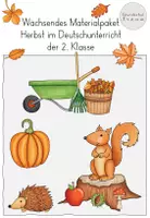 Vorschau - Spiele - wachsendes Materialpaket Herbst im Deutschunterricht der 2. Klasse - Deckblatt