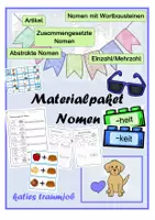 Vorschau - Spiele - Materialpaket Nomen und Artikel - Deckblatt