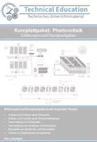 Vorschau - Arbeitsblätter - Komplettpaket: Photovoltaik - Deckblatt