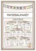 Vorschau - Arbeitsblätter - Materialpaket Lineare Funktionen - Deckblatt