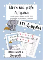 Vorschau - Arbeitsblätter - Große und kleine Aufgaben im ZR 100 - Materialpaket - Deckblatt