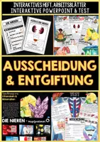 Vorschau - Unterrichtsreihen - Ausscheidung & Entgiftung BUNDLE - Der Mensch + 5 Ausscheidungsorgane | digital + analog | sofort einsatzbereit - Deckblatt