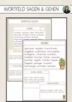 Vorschau - Arbeitsblätter - Materialpaket: Wortfelder - Deckblatt