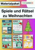 Vorschau - Stundenentwürfe - Materialpaket MUSIK Spiele Rätsel Quiz zu Weihnachten • Weihnachtslieder raten • Boomwhacker - Deckblatt