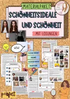 Vorschau - Stundenentwürfe - Materialpaket Schönheit und Schönheitsideale (Klasse 7 / 8 / 9) mit Lösungen - Deckblatt