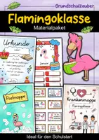 Vorschau - Arbeitsblätter - Flamingoklasse Materialpaket - Flamingo Sparpaket - Deckblatt