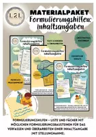 Vorschau - Arbeitsblätter - Materialpaket - Formulierungshilfen Inhaltsangabe (mit Stellungnahme) - Deckblatt