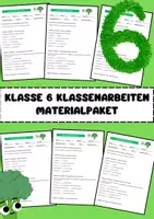 Vorschau - Arbeitsblätter - Klasse 6 Klassenarbeiten Materialpaket Bundle - Deckblatt