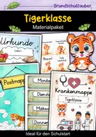 Vorschau - Arbeitsblätter - Tigerklasse Materialpaket - Tiger Sparpaket - Deckblatt