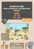 Vorschau - Stundenentwürfe - Unterrichtsentwurf und Material Lesespur - Deckblatt