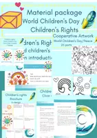 Vorschau - Mal- und Bastelvorlagen - Material package World Children's Day/Children's Rights (English) - Deckblatt