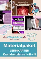 Vorschau - Arbeitsblätter - Materialpaket Krankheitslehre Lernkarten komplett - Deckblatt