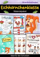 Vorschau - Arbeitsblätter - Eichhörnchenklasse Materialpaket - Eichhörnchen Sparpaket - Deckblatt