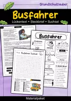Vorschau - Arbeitsblätter - Busfahrer 3 für 2 Sparpaket - Materialpaket - Deckblatt