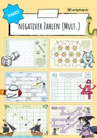 Vorschau - Arbeitsblätter - Multiplikation rationaler Zahlen - SPIELE - Deckblatt