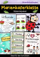 Vorschau - Mal- und Bastelvorlagen - Marienkäferklasse Materialpaket - Marienkäfer Sparpaket - Deckblatt