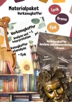Vorschau - Arbeitsblätter - Materialpaket Werkezugkoffer Lyrik, Epik, Dramatik - Deckblatt