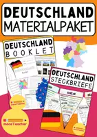 Vorschau - Arbeitsblätter - Deutschland Bundesländer - Deckblatt