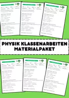 Vorschau - Arbeitsblätter - Physik Klassenarbeiten Materialpaket - Deckblatt