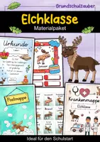Vorschau - Arbeitsblätter - Elchklasse Materialpaket - Elch Sparpaket - Deckblatt