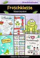 Vorschau - Arbeitsblätter - Froschklasse Materialpaket - Frosch Sparpaket - Deckblatt