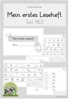Vorschau - Arbeitsblätter - Mein erstes Leseheft (Bilder, Buchstaben, Silben, Wörter und Sätze) - Deckblatt