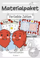 Vorschau - Arbeitsblätter - Materialpaket "Verliebte Zahlen" - Deckblatt