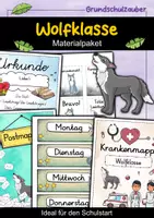 Vorschau - Arbeitsblätter - Wolfklasse Materialpaket - Wolf Sparpaket - Deckblatt