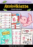 Vorschau - Arbeitsblätter - Axolotlklasse Materialpaket - Axolotl Sparpaket - Deckblatt