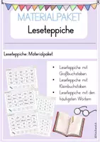 Vorschau - Arbeitsblätter - Materialpaket Leseteppiche für die 1. und 2. Klasse - Deckblatt