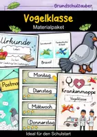 Vorschau - Arbeitsblätter - Vogelklasse Materialpaket - Vogel Sparpaket - Deckblatt