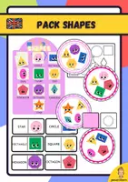 Vista previa - Unidades / Secuencias / Situaciones de Aprendizaje - Pack Shapes activities - Portada